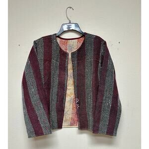 Kantha Jacket Vintage Handmade 100% cotton Patchwork Jacket Reversible Jacket